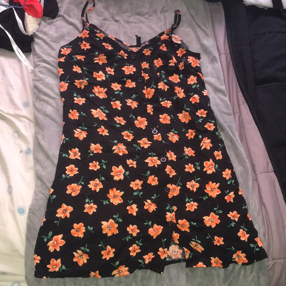 H&M Divided black and orange sundress